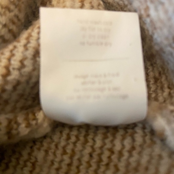 Oak+Fort Women's  Oatmeal/
Brown Size Medium Argyle Cardigan Sweater - Picture 10 of 10